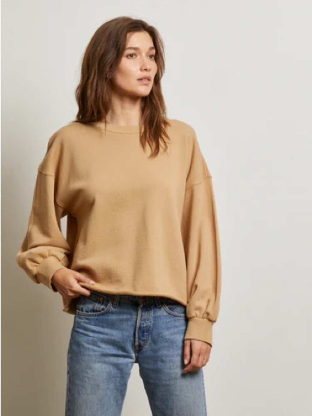 Perfectwhitetee Zayne Oversized French Terry Sweatshirt